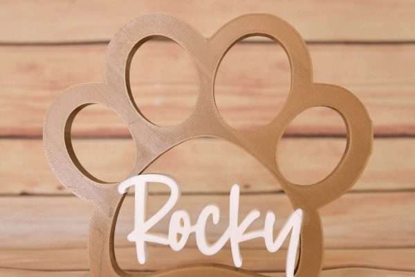 Huella de perro personalizada