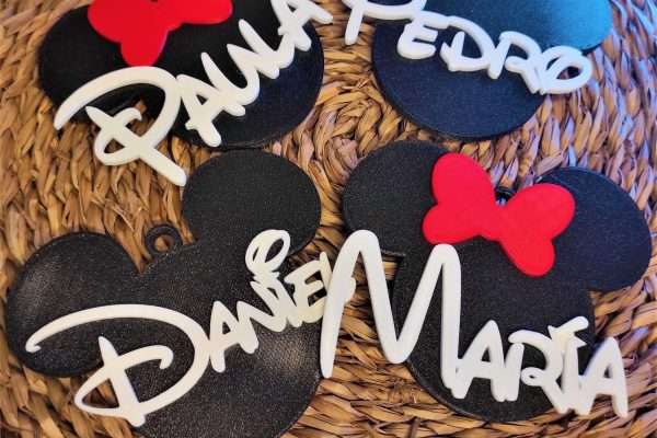 Adorno navidad Mickey y Minnie