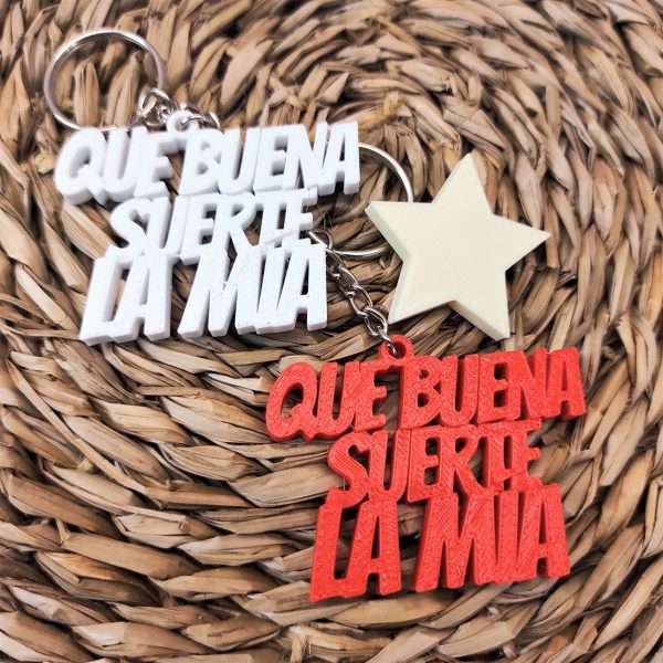 Llavero 3D personalizado con frase - Imagen 4