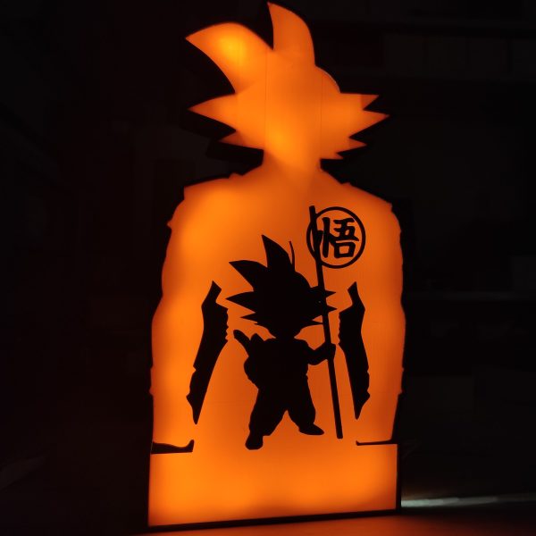 Lámpara led inpirada Dragon Ball (Son Goku)
