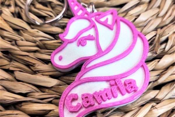 Llaveros Unicornio personalizados
