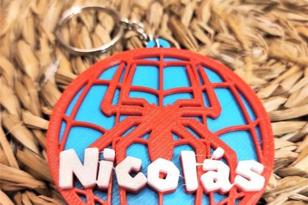 Llavero spider-man personalizado